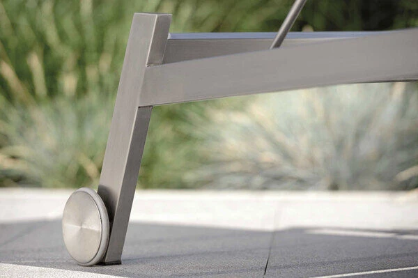 STERN Allround Rollenliege, Silber/taupe, Edelstahl/Textil, 200x71x38 Cm, Verstellbare Rückenlehne 10 STERN Allround Rollenliege, Silber/taupe, Edelstahl/Textil, 200x71x38 Cm, Verstellbare Rückenlehne - Image 10