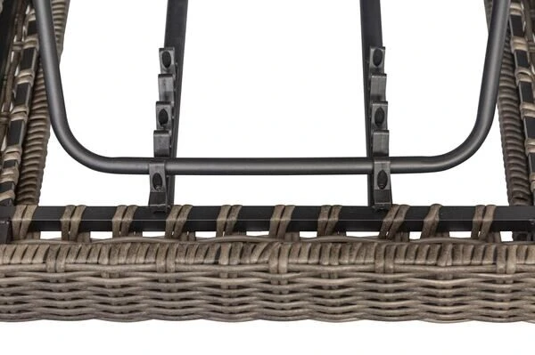 OUTFLEXX Rollliege, Grau, Polyrattan, 200x70x27,5cm, Rückenlehne 5-fach Verstellbar 10 OUTFLEXX Rollliege, Grau, Polyrattan, 200x70x27,5cm, Rückenlehne 5-fach Verstellbar - Image 10
