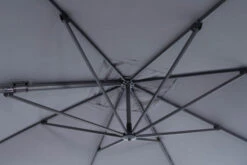 OUTFLEXX Ampelschirm, Anthrazit/grau, Alu/Polyester, 350x350cm, Inkl. Plattenständer -Doppler Verkäufe 10 20363.jpg