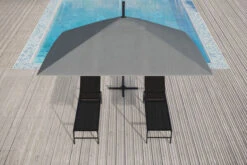 OUTFLEXX Ampelschirm, Anthrazit/grau, Alu/Polyester, 350x350cm, Inkl. Plattenständer -Doppler Verkäufe 11 20363.jpg