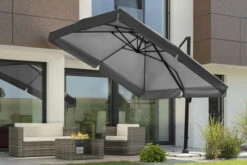 Schneider® SCHNEIDER Rhodos Ampelschirm, Anthrazit, Quadratisch, 300 X 300 Cm -Doppler Verkäufe 11 2652 5.jpg.jpg