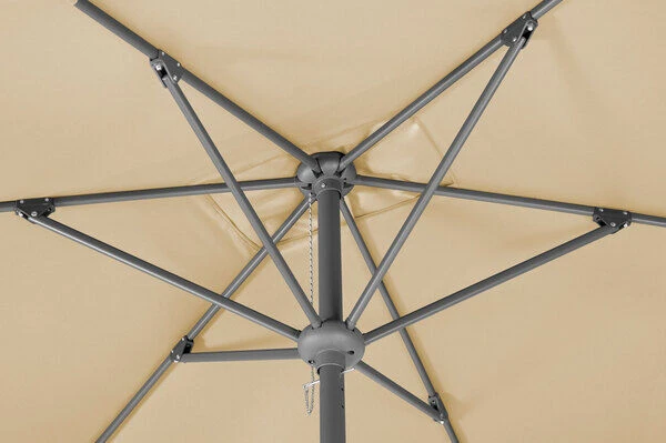 Schneider® SCHNEIDER Tunis Mittelstockschirm, Natur, Rechteckig, 270 X 150 Cm 4 Schneider® SCHNEIDER Tunis Mittelstockschirm, Natur, Rechteckig, 270 X 150 Cm - Image 4