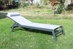 VILLANA Gartenliege, Anthrazit/grau, Aluminium/Textil, 198 X 60 X 32 Cm, Verstellbar -Doppler Verkäufe 13405 3.jpg