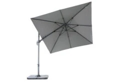 OUTFLEXX Ampelschirm, Anthrazit, Pulverbesch. Aluminium, 300x300 Cm, Inkl. Plattenständer, Twist-Funktion -Doppler Verkäufe 13 16109.jpg