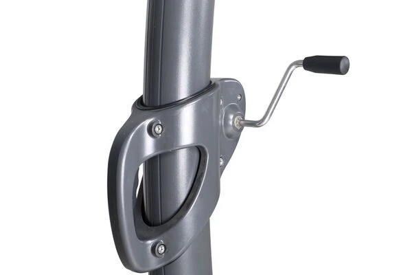 OUTFLEXX Luxus Ampelschirm, Anthrazit/creme, Edelstahl/Aluminium, 350x350cm, Inkl. Schirmständer Und Schutzhülle 13 OUTFLEXX Luxus Ampelschirm, Anthrazit/creme, Edelstahl/Aluminium, 350x350cm, Inkl. Schirmständer Und Schutzhülle - Image 13