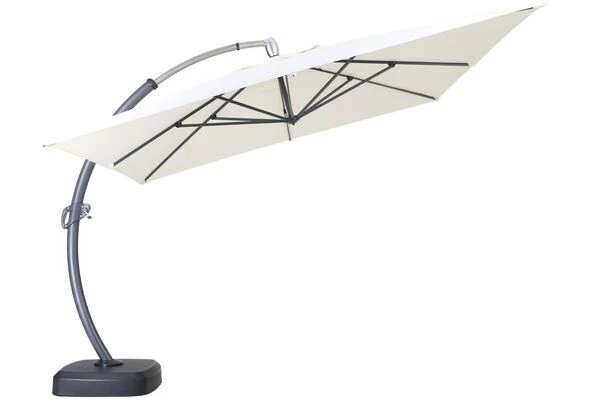 OUTFLEXX Luxus Ampelschirm, Anthrazit/creme, Edelstahl/Aluminium, 350x350cm, Inkl. Schirmständer Und Schutzhülle 15 OUTFLEXX Luxus Ampelschirm, Anthrazit/creme, Edelstahl/Aluminium, 350x350cm, Inkl. Schirmständer Und Schutzhülle - Image 15