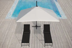 OUTFLEXX Ampelschirm, Creme, Pulverbesch. Aluminium, 300x300 Cm, Inkl. Plattenständer, Twist-Funktion -Doppler Verkäufe 16108 6 CGI.jpg