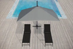 OUTFLEXX Ampelschirm, Anthrazit, Pulverbesch. Aluminium, 300x300 Cm, Inkl. Plattenständer, Twist-Funktion -Doppler Verkäufe 16109 6 CGI.jpg