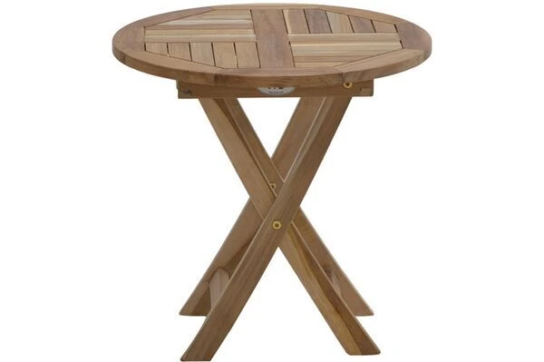 Beistelltisch Tennessee Aus ECO-Teakholz Von Ploß, Klappbar, Ø 50x50 Cm 1 Beistelltisch Tennessee Aus ECO-Teakholz Von Ploß, Klappbar, Ø 50x50 Cm