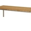Ploß Brooklyn Tisch, Edelstahl/Teakholz, Gebürstet, 220x100cm