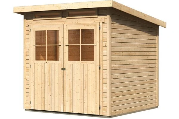 KARIBU Gartenhaus Glücksburg 3, Fichtenholz 19 Mm, Pultdach 1 KARIBU Gartenhaus Glücksburg 3, Fichtenholz 19 Mm, Pultdach