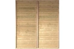KARIBU Seitenwand Für Einzel- & Doppelcarport, Kiefer-Massivholz