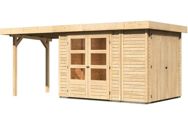 KARIBU Gartenhaus Retola 2, Fichtenholz 19 Mm, Inkl. Anbauschrank 1 KARIBU Gartenhaus Retola 2, Fichtenholz 19 Mm, Inkl. Anbauschrank
