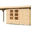 KARIBU Gartenhaus Retola 3, Fichtenholz 19 Mm, Inkl. Anbauschrank