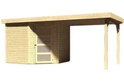 KARIBU Gartenhaus Schwandorf 5, Fichtenholz 19 Mm, Pultdach