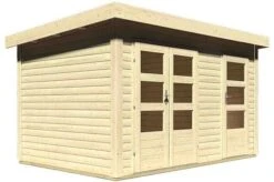 KARIBU Gartenhaus Schönbuch, Fichtenholz 38 Mm, Naturbelassen