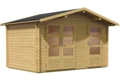 KARIBU Gartenhaus Radur, Fichtenholz 28 Mm, Naturbelassen