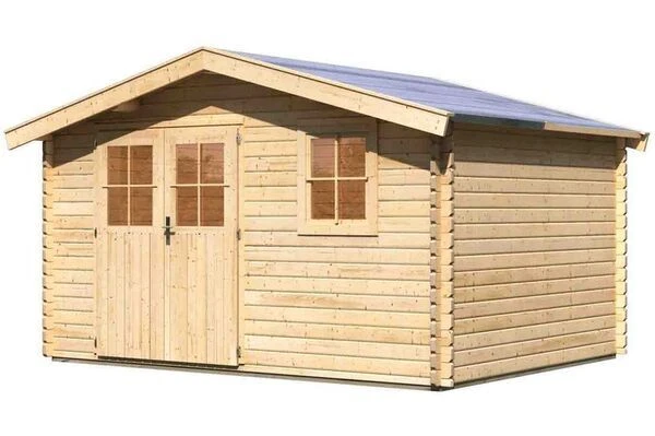 KARIBU Gartenhaus Felsenau, Fichtenholz 40 Mm, Naturbelassen 1 KARIBU Gartenhaus Felsenau, Fichtenholz 40 Mm, Naturbelassen