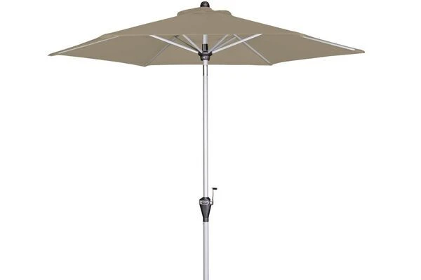 DOPPLER Active Auto Tilt Mittelstockschirm, Greige, Aluminium/Textil, Ø210cm, Höhenverstellbar, Knickbar, Mit Kurbel 1 DOPPLER Active Auto Tilt Mittelstockschirm, Greige, Aluminium/Textil, Ø210cm, Höhenverstellbar, Knickbar, Mit Kurbel