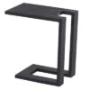 HARTMAN Tim Beistelltisch, Schwarz, Aluminium, 30x50cm, Perfekt Für Liegen