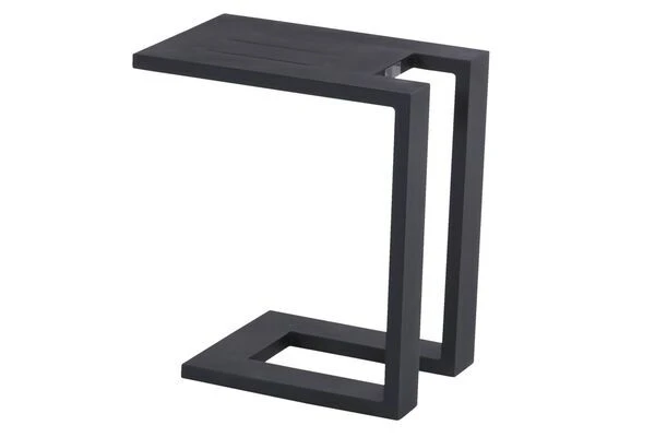 HARTMAN Tim Beistelltisch, Schwarz, Aluminium, 30x50cm, Perfekt Für Liegen 1 HARTMAN Tim Beistelltisch, Schwarz, Aluminium, 30x50cm, Perfekt Für Liegen