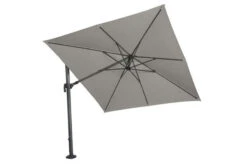 SIENA GARDEN Alphawing N+ Ampelschirm, Anthrazit/grau Meliert, Alu/Spuncrylic®, 300x300cm, 360°drehbar, Verstellbar