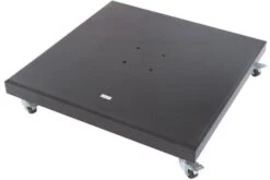 OUTFLEXX Schirmständer, Granit, 80x80x16,5cm, 120kg, Mit Lenkrollen