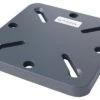 OUTFLEXX Adapterplatte Für Schirmständer Und Bodenanker, Anthrazit, Alu, 16x16x1,5cm, Lochabstand 64-113mm