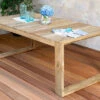 OUTFLEXX Anok Esstisch, Natur, Recycled FSC®-Teak, 200x100