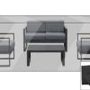 OUTFLEXX Premium Abdeckhaube Für Lounge, Z.B. 21017/ 20569/ 20572/ 21021, 344x170x60cm, Wasserbeständig, Schwarz