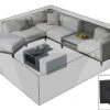 OUTFLEXX Premium Abdeckhaube Für Lounge, Z.B. 20808/28679, 300x355x70cm, Wasserbeständig, Schwarz
