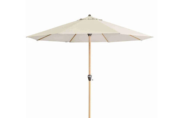 DOPPLER Alu Wood Mittelstockschirm, Natur, Alu/Polyester, 350cm, Mit Kurbel, Holzoptik 1 DOPPLER Alu Wood Mittelstockschirm, Natur, Alu/Polyester, 350cm, Mit Kurbel, Holzoptik