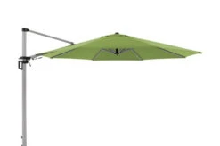 DOPPLER Active Pendelschirm, Fresh Green, Alu/Polyester, 370cmx210 Cm, Mit Kurbel, 360°-drehbar
