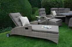 Ploß Rabida Comfort Rollliege, Champagner-meliert, Polyrattan, 198x68x44cm, Verstellbar, Hohe Sitzhöhe -Doppler Verkäufe 20 20165.jpg