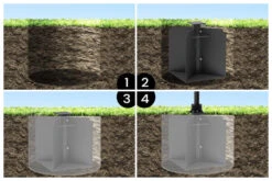 OUTFLEXX Bodenanker XXL Für Ampelschirme, Anthrazit, Pulverbesch. Stahl, 50x50x63 Cm, Zum Einbetonieren 9 OUTFLEXX Bodenanker XXL Für Ampelschirme, Anthrazit, Pulverbesch. Stahl, 50x50x63 Cm, Zum Einbetonieren -Doppler Verkäufe 21594 02.jpg