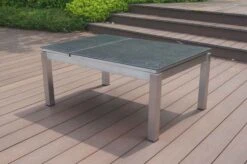 OUTFLEXX Multifunktionstisch, Grau Marmoriert, Glaskeramik / Edelstahl, 100/118x70/90x45/60cm, Platten Mehrfach Verstellbar -Doppler Verkäufe 21657 8.JPG