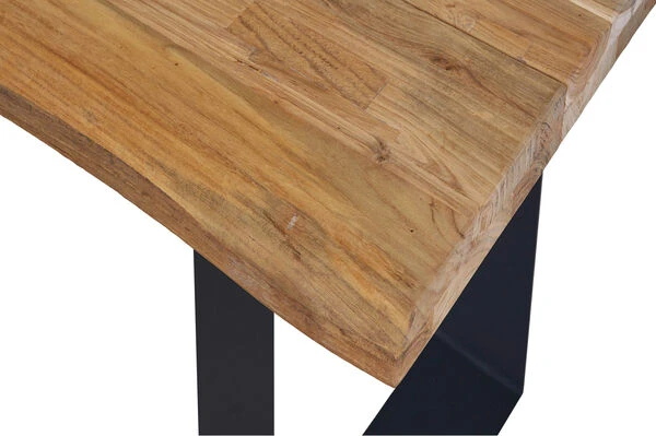 OUTFLEXX Trui Esstisch, Natur/anthrazit, Alu/recycled FSC-Teak, 200 X 100 Cm, U-Gestell 6 OUTFLEXX Trui Esstisch, Natur/anthrazit, Alu/recycled FSC-Teak, 200 X 100 Cm, U-Gestell - Image 6