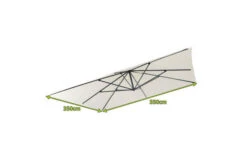 OUTFLEXX Ersatzdach Für Ampelschirme, Polyester, Creme, 350x350cm -Doppler Verkäufe 21763 4.jpg