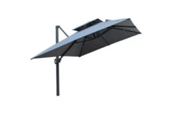 OUTFLEXX Ampelschirm, Anthrazit, Aluminium/Polyester, 300x300cm, Quadratisch