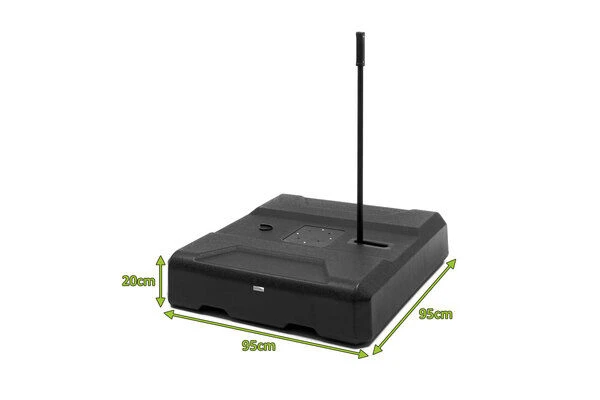 OUTFLEXX Schirmständer, Anthrazit, HDPE, 95x95x20cm, Bis Ca. 138kg Befüllbar 5 OUTFLEXX Schirmständer, Anthrazit, HDPE, 95x95x20cm, Bis Ca. 138kg Befüllbar - Image 5
