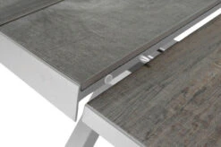 SIENA GARDEN Sincro Ausziehtisch, Matt Weiß-grau/washed Grey, Alu/Keramik, 200/260x100 Cm, Synchroner Auszugsmechanismus -Doppler Verkäufe 21998 6.jpg