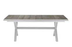 SIENA GARDEN Sincro Ausziehtisch, Matt Weiß-grau/washed Grey, Alu/Keramik, 200/260x100 Cm, Synchroner Auszugsmechanismus -Doppler Verkäufe 21998 9.jpg