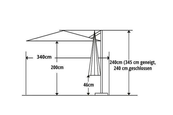 Schneider® SCHNEIDER Rhodos Junior Ampelschirm, Rot, 270x270 Cm, Quadratisch 5 Schneider® SCHNEIDER Rhodos Junior Ampelschirm, Rot, 270x270 Cm, Quadratisch - Image 5