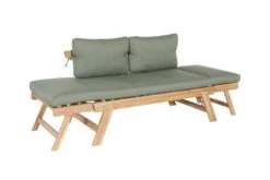 OUTFLEXX Lounge/Liege, FSC Akazie, Teakoptik, 192x70x60cm, Inkl. Polster, Grün -Doppler Verkäufe 22356 6.jpg