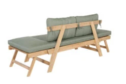 OUTFLEXX Lounge/Liege, FSC Akazie, Teakoptik, 192x70x60cm, Inkl. Polster, Grün -Doppler Verkäufe 22356 9.jpg