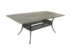 HARTMAN Amalfi Esstisch, Bronze/anthrazit, Alu-Guss, 214x112cm, Rechteckig