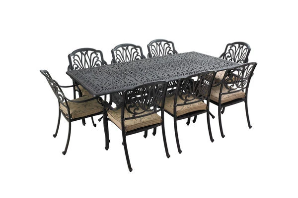 HARTMAN Amalfi Esstisch, Bronze/anthrazit, Alu-Guss, 214x112cm, Rechteckig 2 HARTMAN Amalfi Esstisch, Bronze/anthrazit, Alu-Guss, 214x112cm, Rechteckig – Bild 2