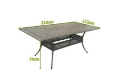 HARTMAN Amalfi Esstisch, Bronze/anthrazit, Alu-Guss, 214x112cm, Rechteckig 5 HARTMAN Amalfi Esstisch, Bronze/anthrazit, Alu-Guss, 214x112cm, Rechteckig -Doppler Verkäufe 22448 3.jpg