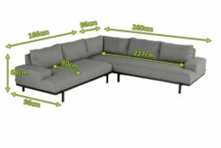 OUTFLEXX Premium Abdeckhaube Für Ecklounge, Schwarz, Z.B. 20454 / 21593 / 20455, 265 X 170 X 65 Cm, Wasserbeständig, Integriertes Zugband -Doppler Verkäufe 23431 5.jpg