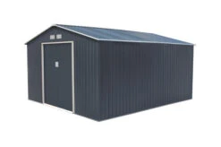 OUTTECH Gerätehaus, Anthrazit, Stahl, 340 X 382 X 210 Cm, Schiebetüren, Inkl. Lüftungsgitter -Doppler Verkäufe 24394 4.jpg